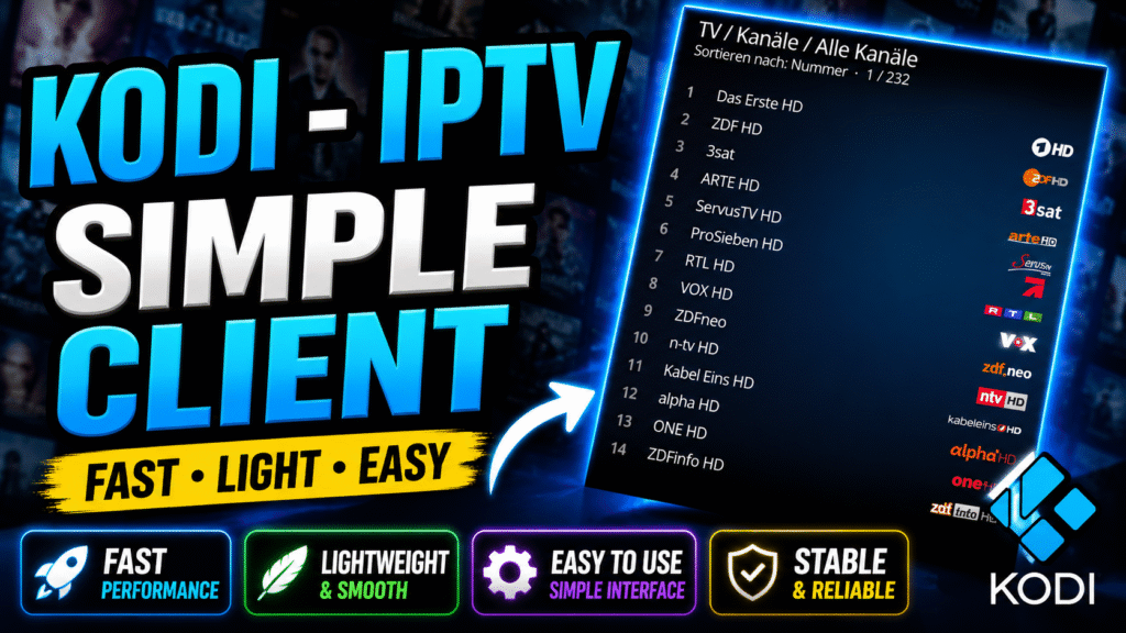Kodi IPTV Setup & M3U Playlist Guide 2026